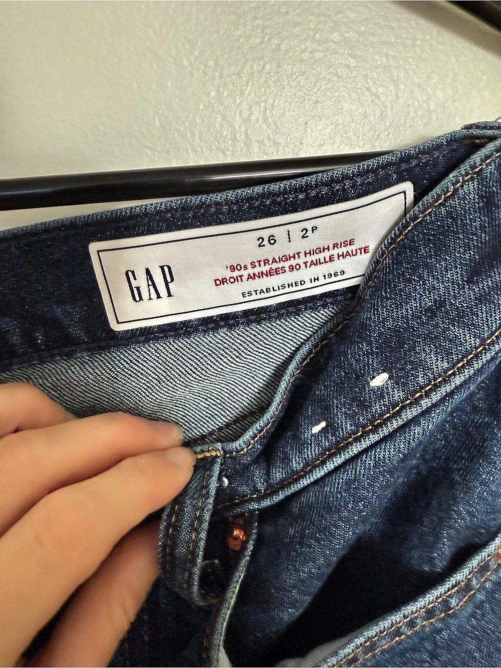 GAP '90s Straight High Rise Jeans - Picture 2 of 4